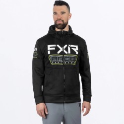 Толстовка FXR Race Div Tech Black/Hi Vis, Флис, черный/белый, размер L