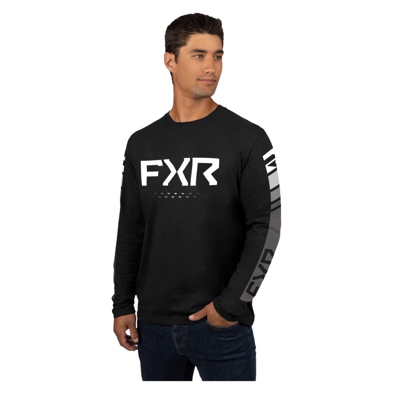 Лонгслив мужской FXR Helium Tech, полиэстер, черный, M, рост 182 см