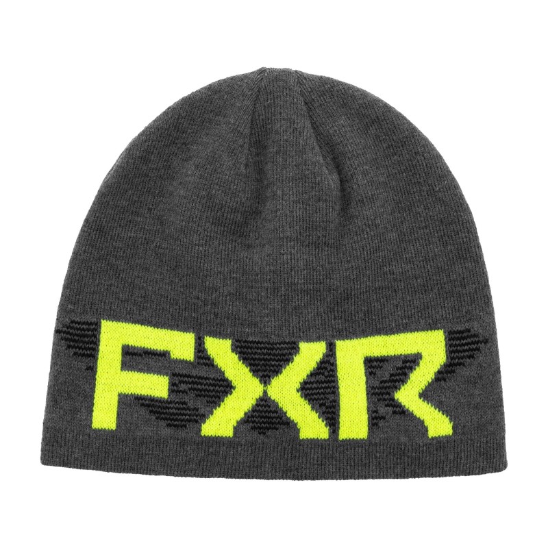 Шапка FXR Split Charcoalcoal Heather/HiVis OS, серый, размер универсальный