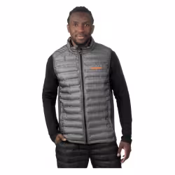 Жилет мужской FXR Podium Hybrid Quilted Charcoal/Orange, серый, размер XL