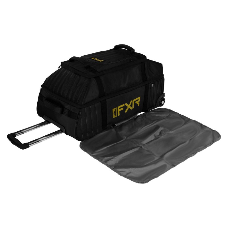 Чемодан на колесах FXR Factory Ride Вlack/Gold, 90 л, черный