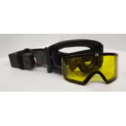 Мотоочки с подогревом AiM (Pro) Accu Heated Goggles Black Matt 31-105, черный матовый/желтый