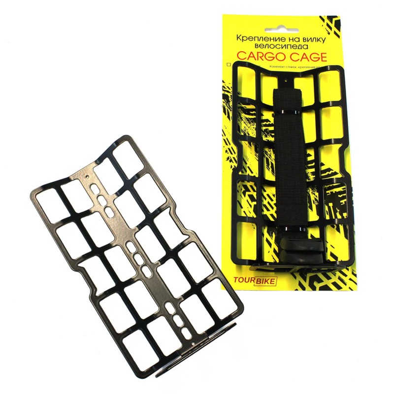 Крепление для велосумки на вилку велосипеда Protect Cargo Cage, черный