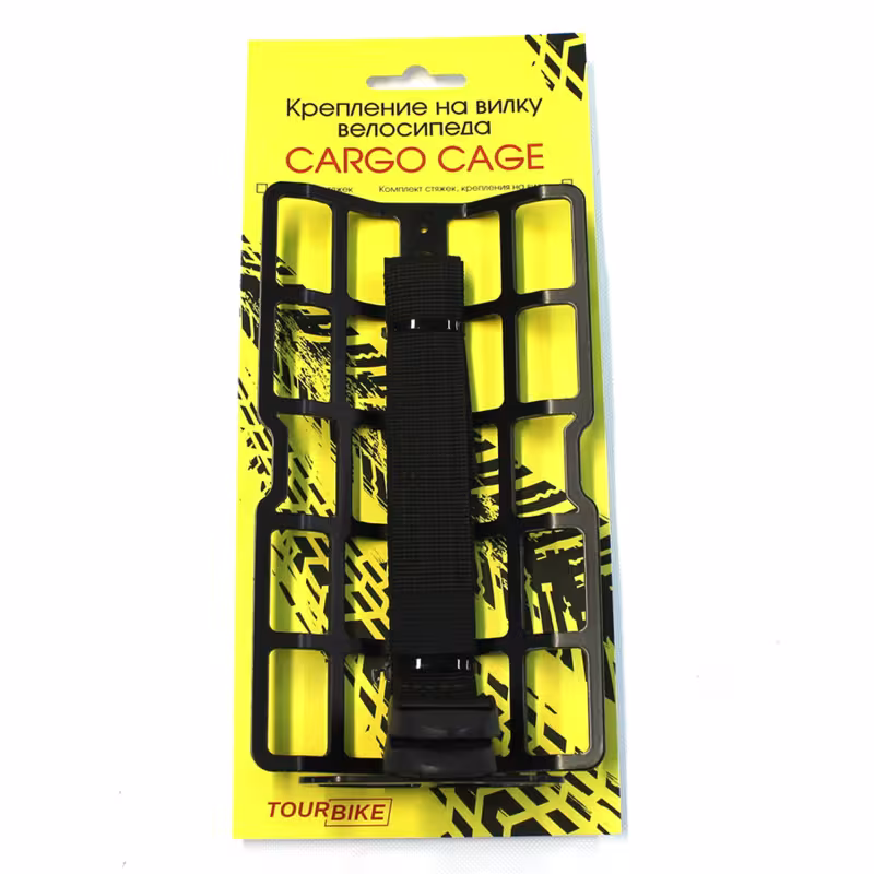 Крепление для велосумки на вилку велосипеда Protect Cargo Cage, черный