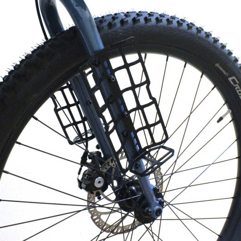 Крепление для велосумки на вилку велосипеда Protect Cargo Cage, черный