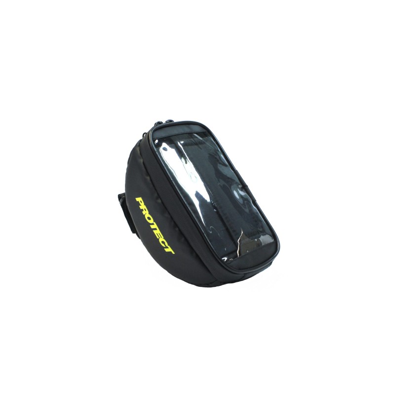 Велосумка на вынос руля Protect 555-543, с отделением для смартфона, черный