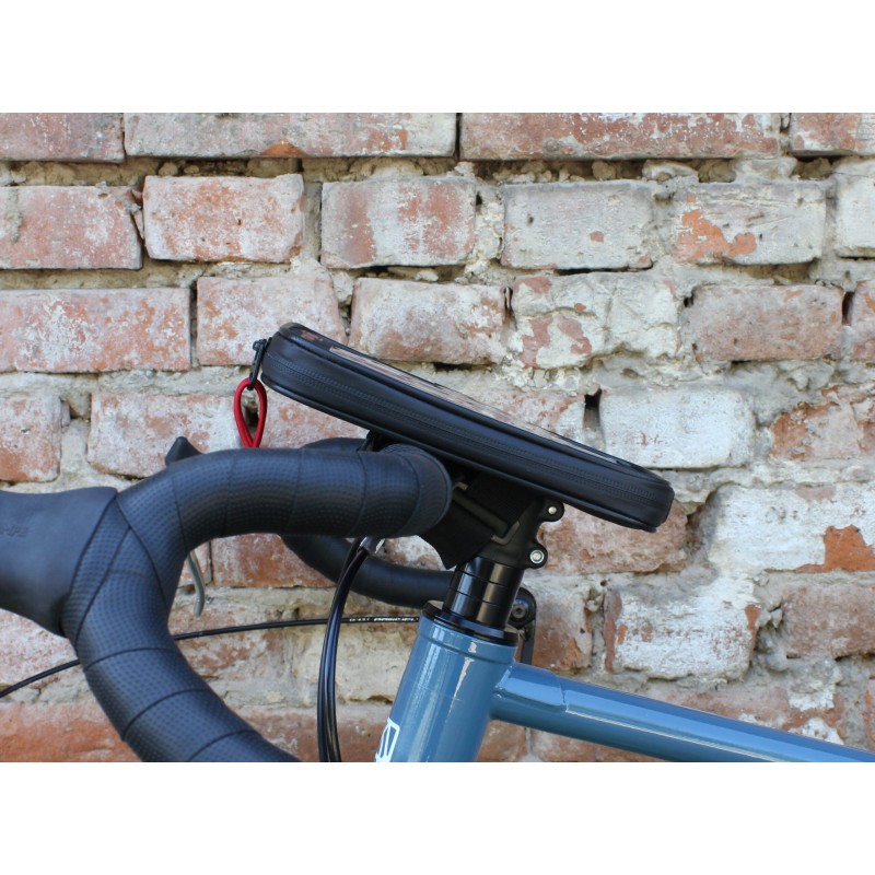 Велосумка на вынос руля Protect 777-124, с отделением для смартфона, черный