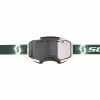 Мотоочки Scott Fury Snow Cross Dark Green/Mint Green/Enhancer Silver Ch, черный/зеленый