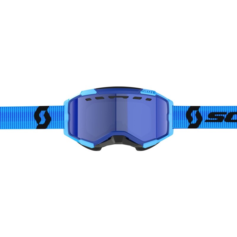 Мотоочки Scott Fury Snow Cross Blue/Black/Enhancer Blue Chrome, голубой/черный/синий
