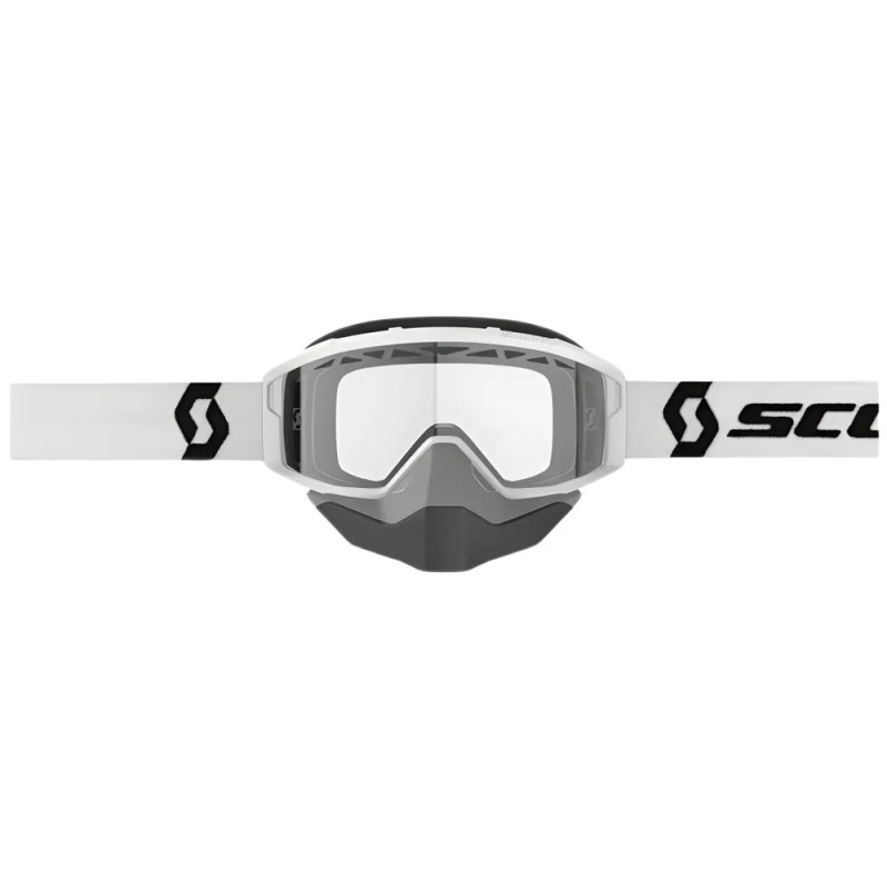Мотоочки Scott Primal Snow Cross white/clear, белый/серый/черный