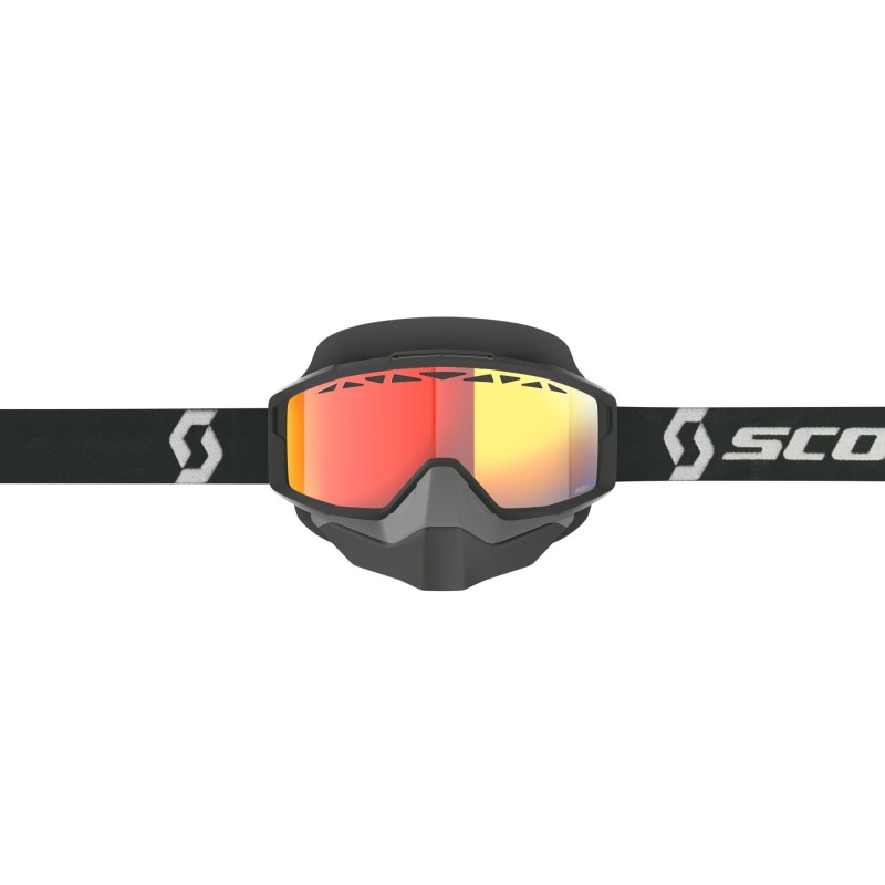 Мотоочки Scott Split OTG Snow Cross LS Black/White/Light sensitive red chrome, черный/белый/красный