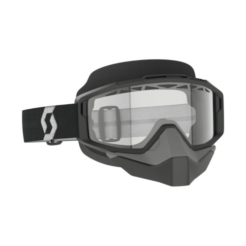 Мотоочки Scott Split OTG Snow Cross Black/White/Clear, черный/белый