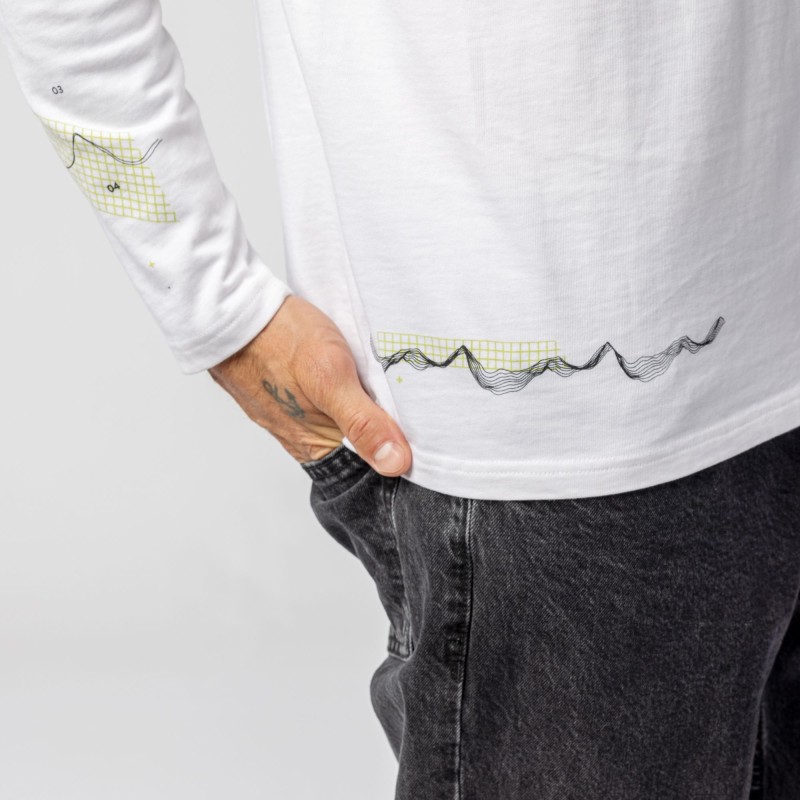 Лонгслив мужской Scott S.E.A Graphic LS, хлопок, белый, размер S, 160-165 см