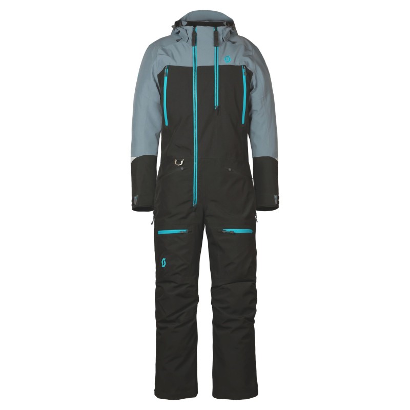 Комбинезон женский Scott Roop Dryo black/breeze blue, мембрана, голубой/черный, размер S