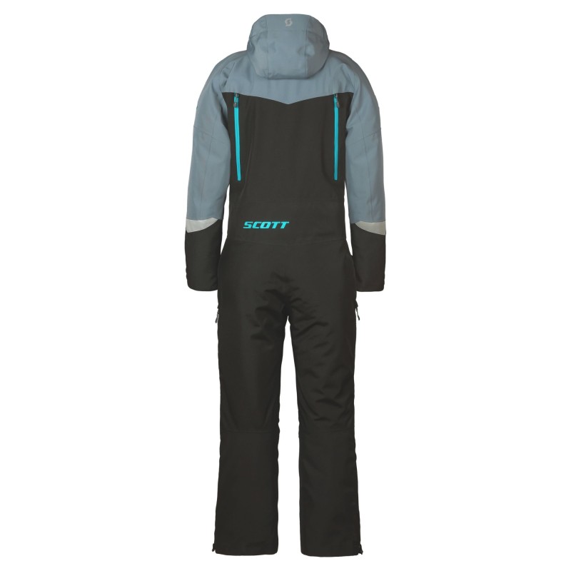 Комбинезон женский Scott Roop Dryo black/breeze blue, мембрана, голубой/черный, размер S