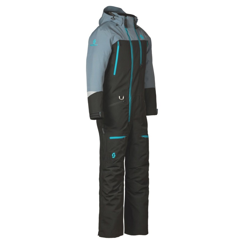 Комбинезон женский Scott Roop Dryo black/breeze blue, мембрана, голубой/черный, размер S