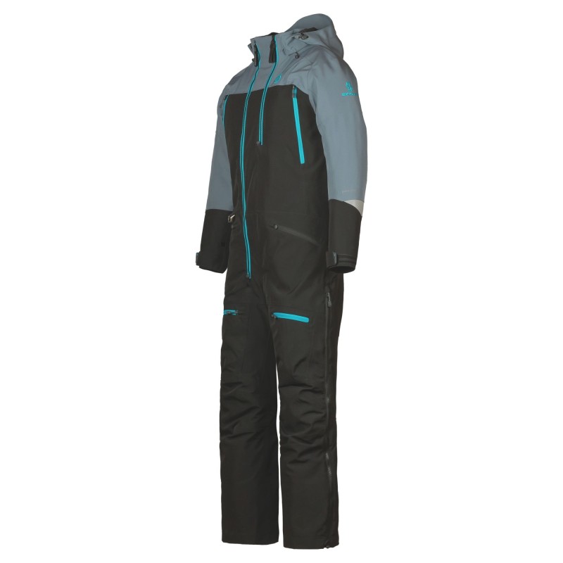 Комбинезон женский Scott Roop Dryo black/breeze blue, мембрана, голубой/черный, размер S