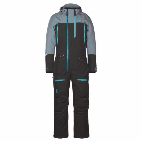 Комбинезон женский Scott Roop Dryo black/breeze blue, мембрана, голубой/черный, размер L