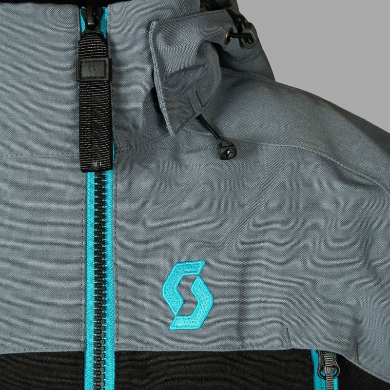 Комбинезон женский Scott Roop Dryo black/breeze blue, мембрана, голубой/черный, размер L