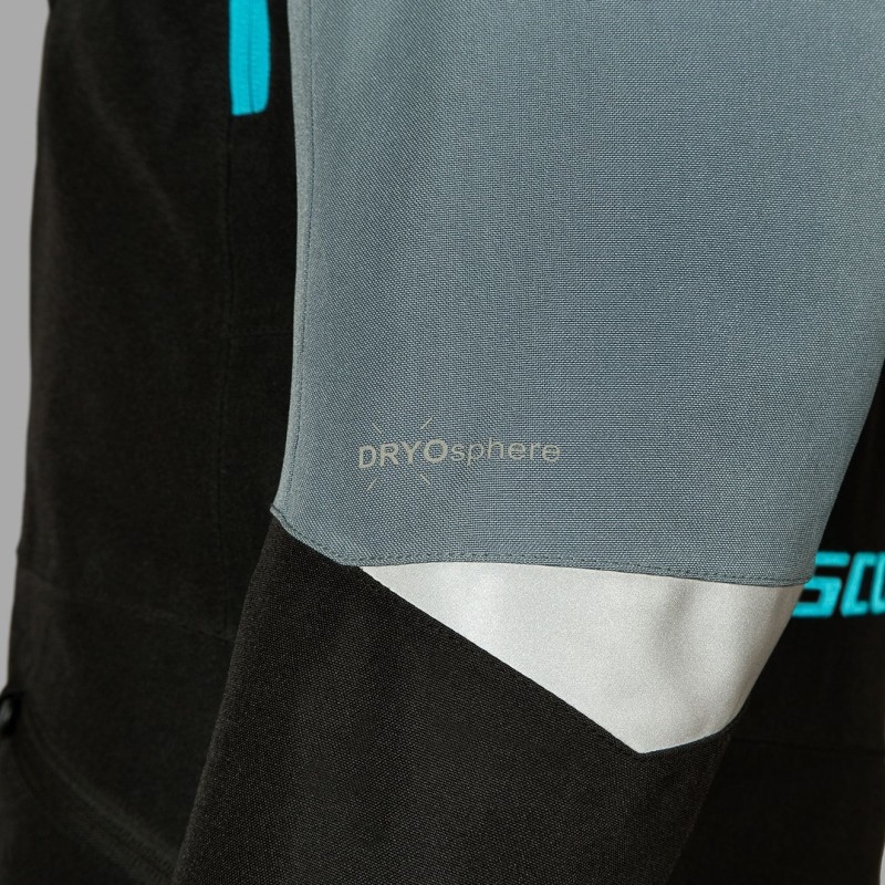 Комбинезон женский Scott Roop Dryo black/breeze blue, мембрана, голубой/черный, размер L