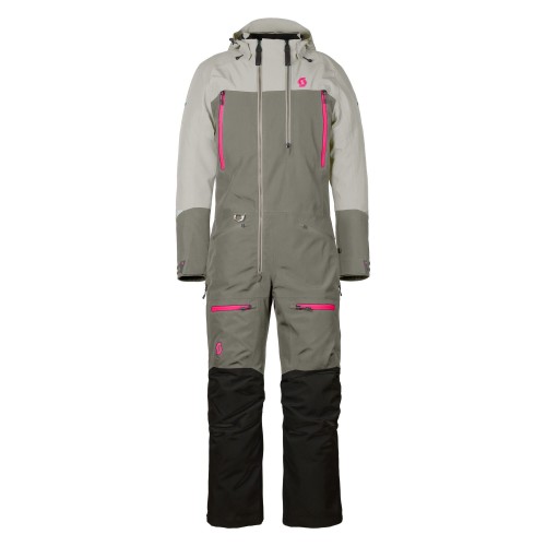 Комбинезон женский Scott Roop Dryo dust grey/dust white, мембрана, серый, размер S