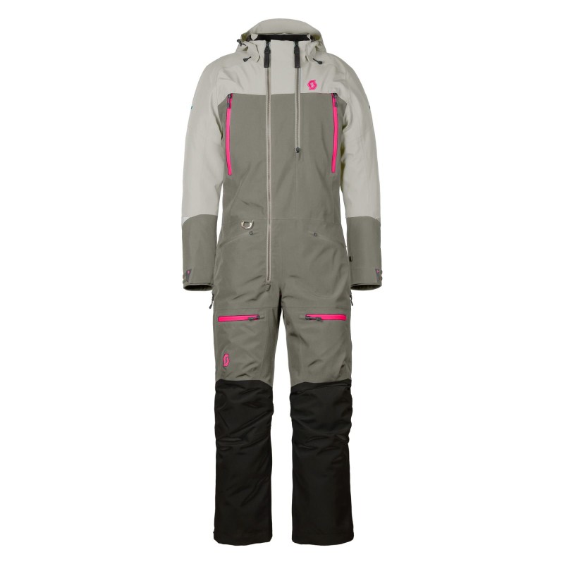 Комбинезон женский Scott Roop Dryo dust grey/dust white, мембрана, серый, размер S