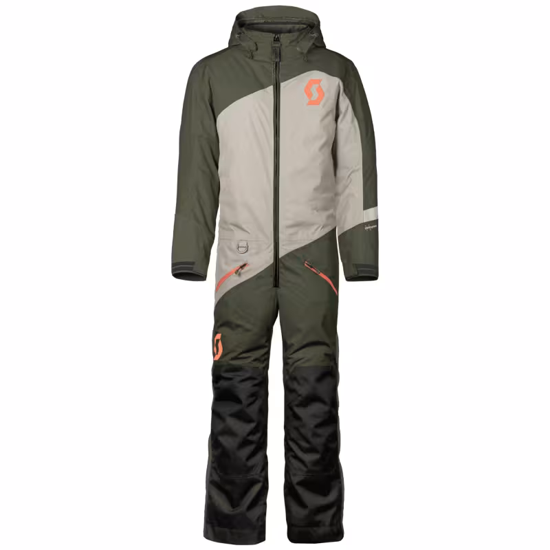 Комбинезон детский Scott DS Dryo douglas green/dust white, мембрана, зеленый/черный, размер S