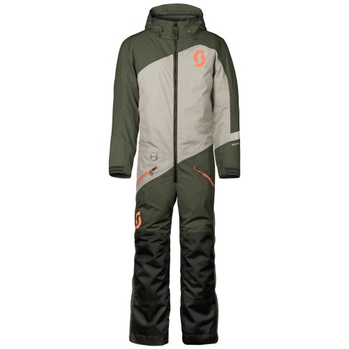 Комбинезон детский Scott DS Dryo douglas green/dust white, мембрана, зеленый/черный, размер XL