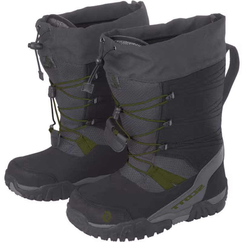 Ботинки снегоходные Scott SMB R/T black/fir green, черный/зеленый, размер 42