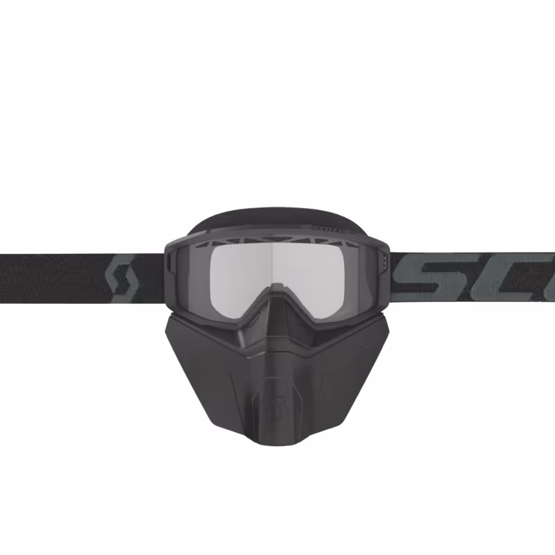 Мотоочки Scott Primal Safari FaceMask black/white/clear, черный/белый/прозрачный