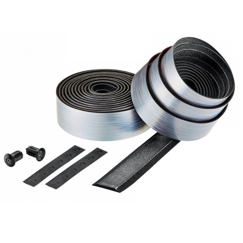 Обмотка руля Ciclovation Leather Touch Gamma Platinum, 2000x30 мм, серебристый