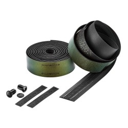 Обмотка руля Ciclovation Leather Touch Metallic Chameleon Amber Green, 2000х30 мм, хамелеон/янтарно-зеленый