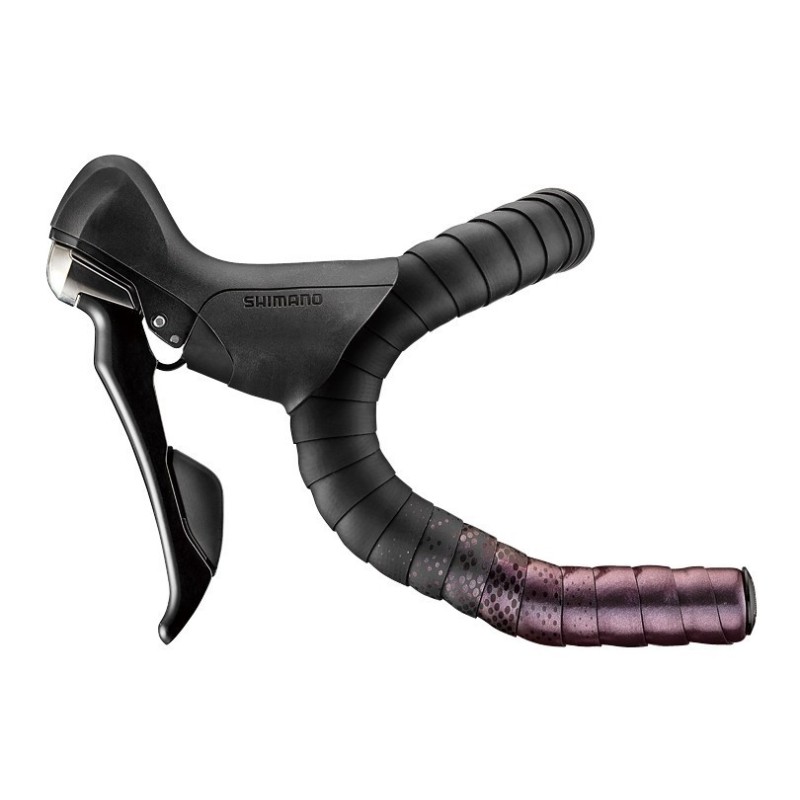 Обмотка руля Ciclovation Leather Touch Metallic Chameleon Phoenix Red, 2000х30 мм, хамелеон/черный/красный