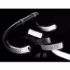 Обмотка руля Ciclovation Leather Touch Fusion Reflective, 2000x30 мм, серый/черный