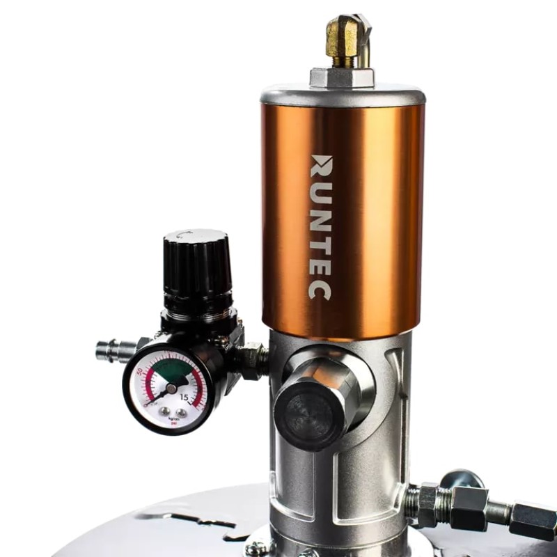 Смазконагнетатель с пневмоприводом для бочек Runtec RT-SO21, 20 л