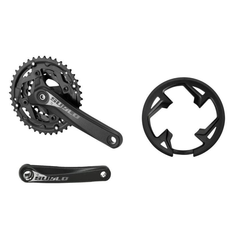 Комплект шатунов Prowheel SUOLO-901P FAT BIKE 40x30x22T Chainline 96/64 мм SQR, 170 мм