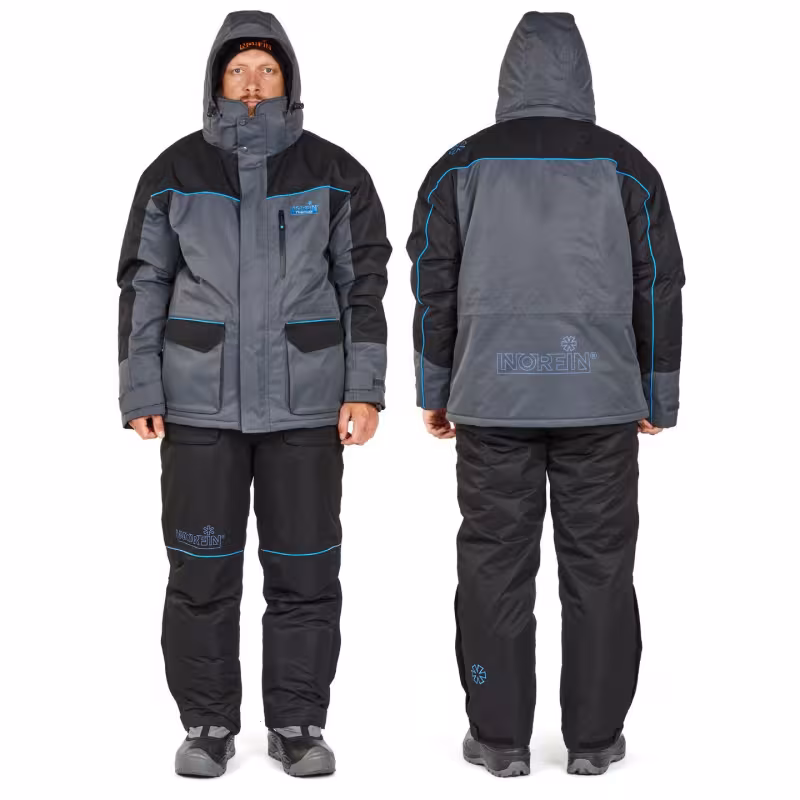 Костюм мужской Norfin Thermax, ткань Breathable, серый, размер 64-66 (XXXL), 186-192 см