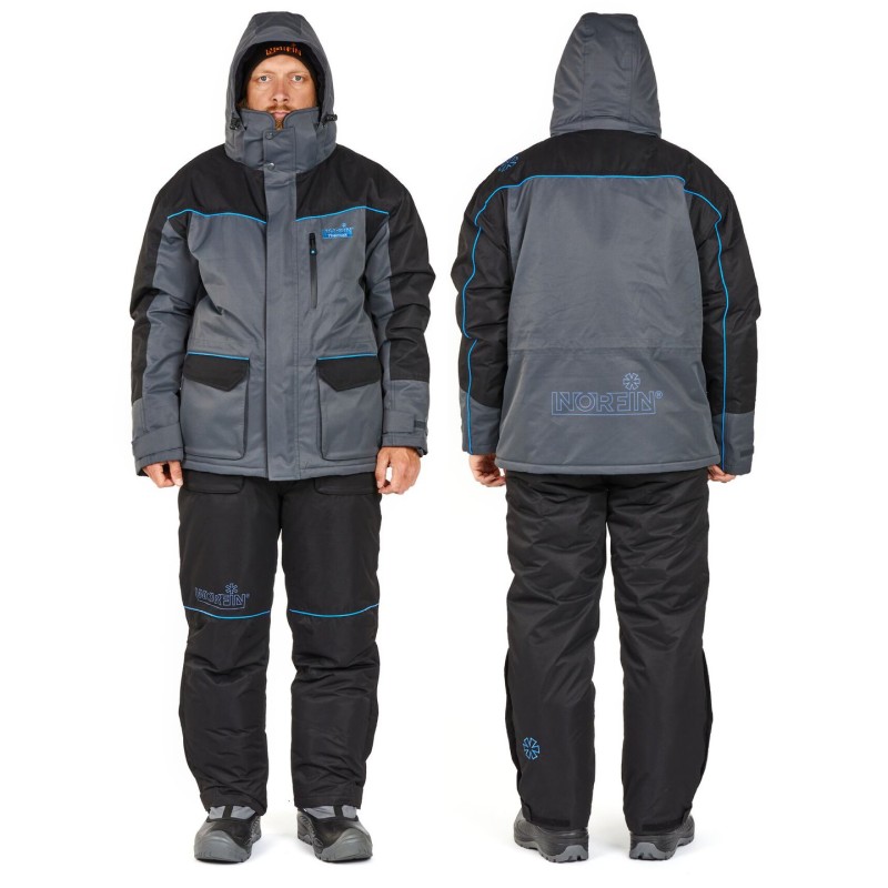 Костюм мужской Norfin Thermax, ткань Breathable, серый, размер 64-66 (XXXL), 186-192 см