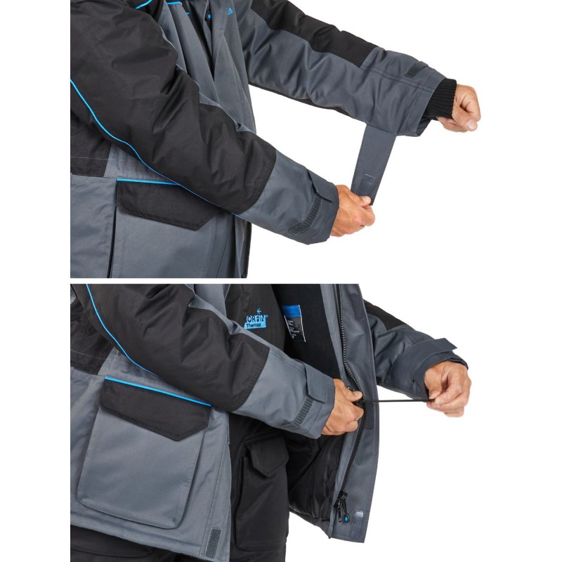 Костюм мужской Norfin Thermax, ткань Breathable, серый, размер 64-66 (XXXL), 186-192 см