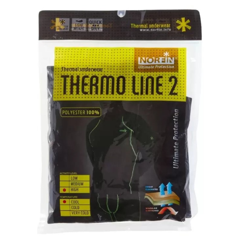 Комплект термобелья мужской Norfin Thermo Line 2, черный, размер XXL