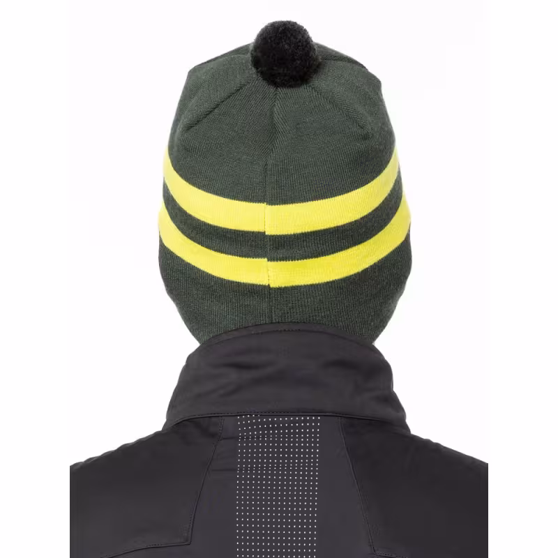 Шапка Moax Tradition Sport stripe 23575M/480, зеленый/желтый, размер 56