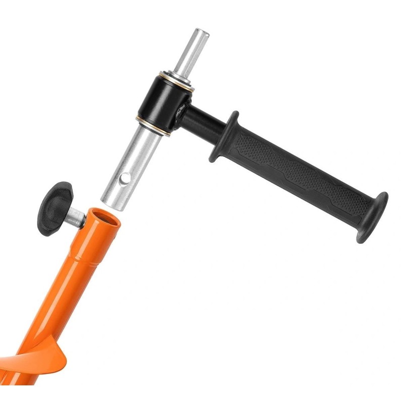 Ледобур под шуруповерт (шнек) Тонар Motoshtorm T-SMS130R-ASH-02 (шнек, адаптер, молоточек)