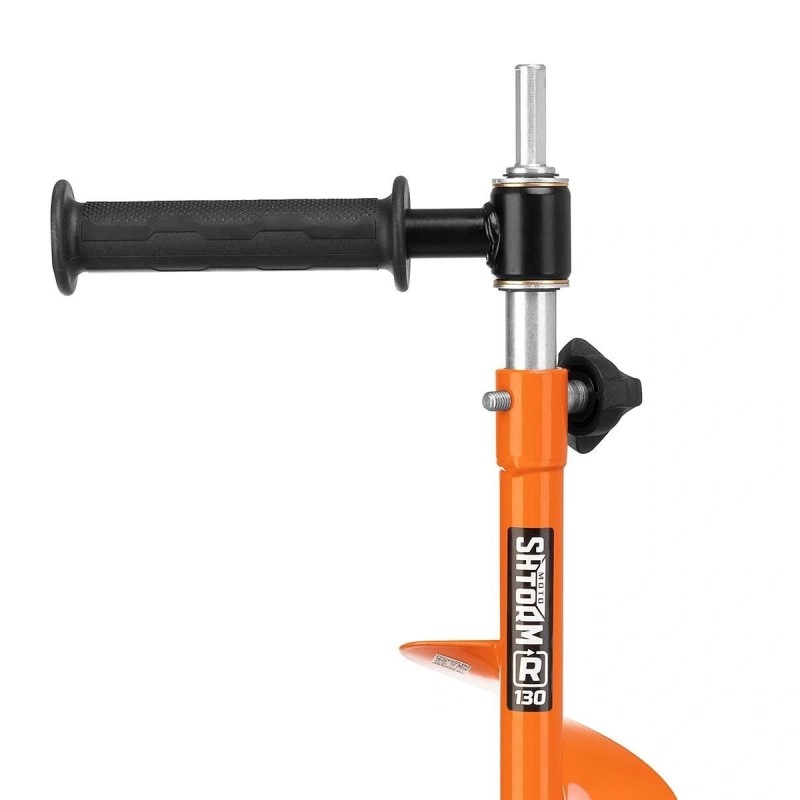 Ледобур под шуруповерт (шнек) Тонар Motoshtorm T-SMS130R-ASH-02 (шнек, адаптер, молоточек)