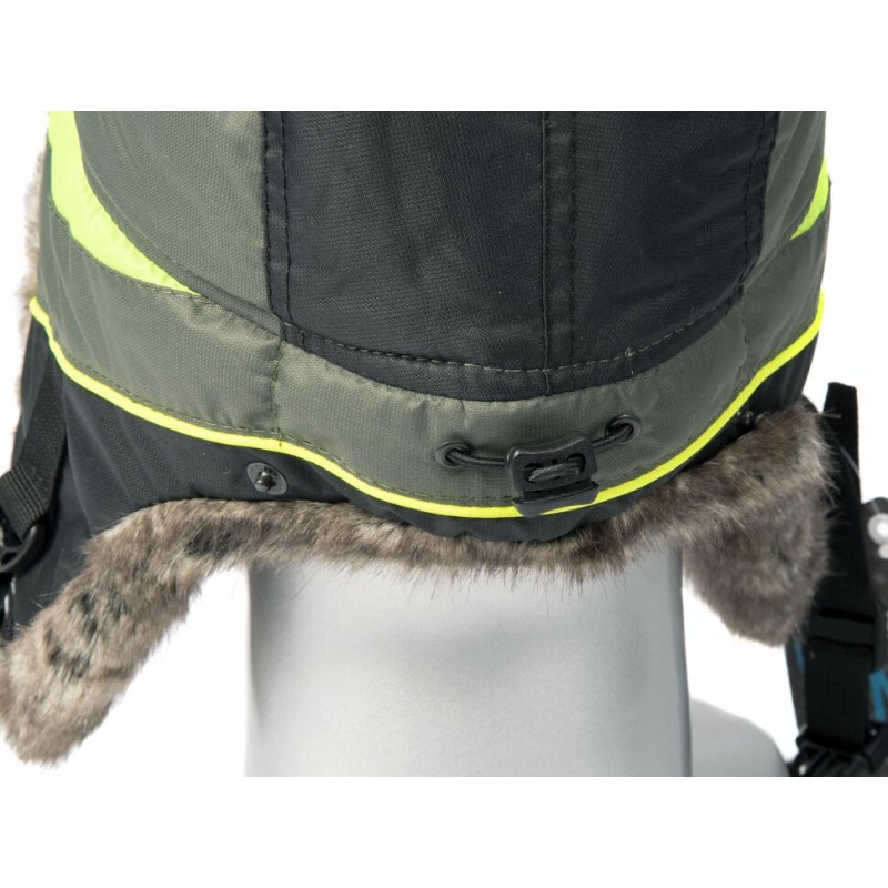 Шапка-ушанка Norfin Discovery LE, Nortex Breathable, черный/зеленый, размер L