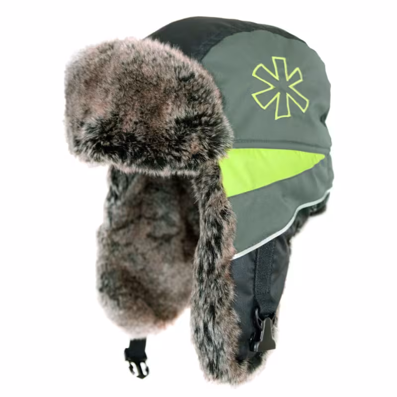 Шапка-ушанка Norfin Discovery LE, Nortex Breathable, черный/зеленый, размер XL