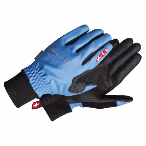 Перчатки KV+ Race Cross Country Gloves, мембрана, синий/черный, размер M