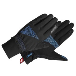 Перчатки KV+ Focus Pro Wind Tech, мембрана, черный/голубой, размер XL
