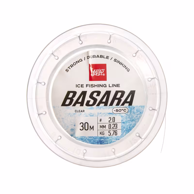 Леска монофильная зимняя Lucky John Basara Clear 030, 0.23 мм, 30 м