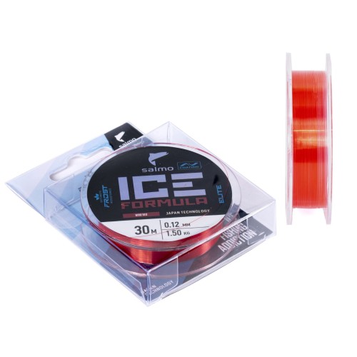 Леска монофильная зимняя Salmo Elite Ice Formula Wine red 030, 0.12 мм, 30 м