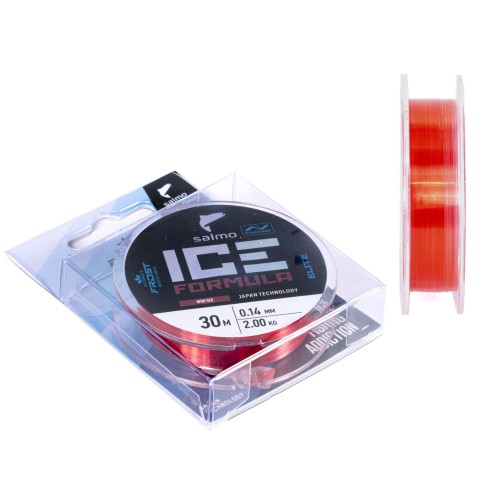 Леска монофильная зимняя Salmo Elite Ice Formula Wine red 030, 0.14 мм, 30 м
